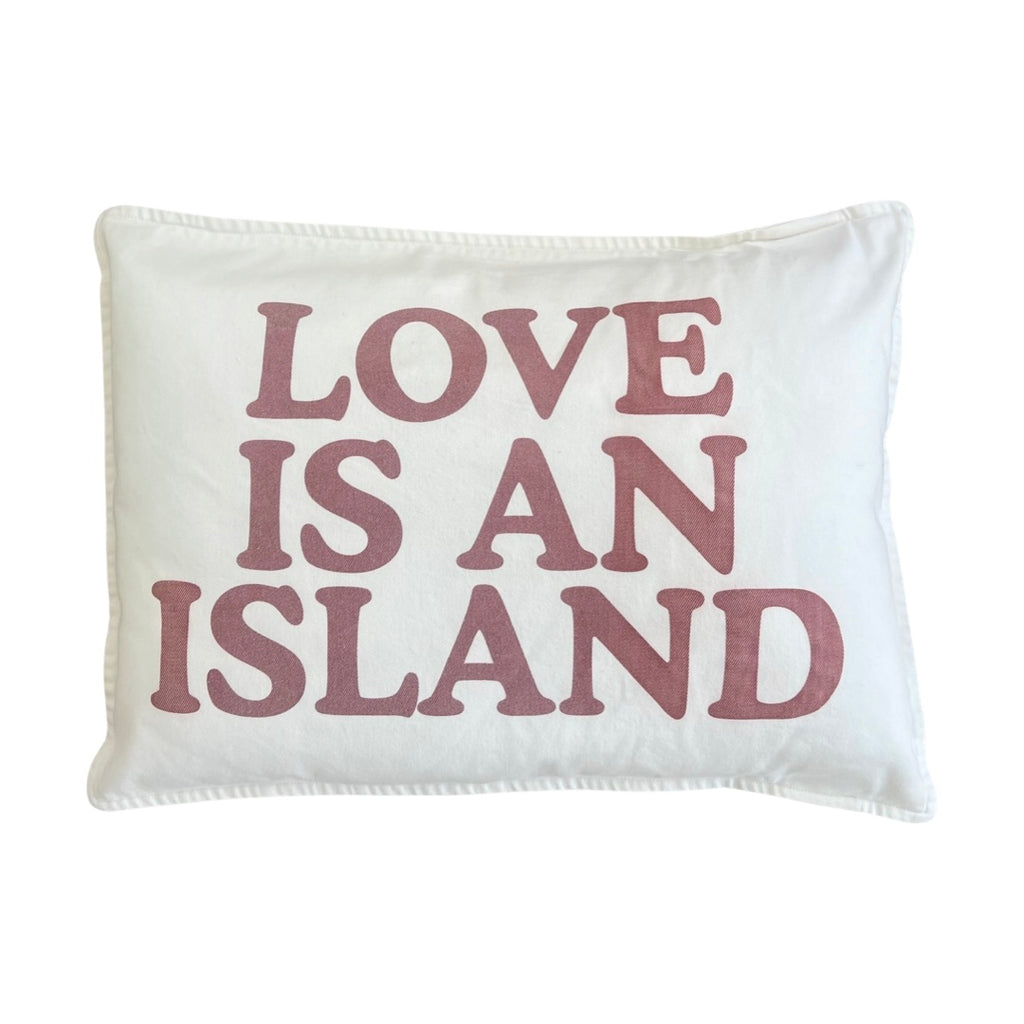 love is an island cushion | salt + clay