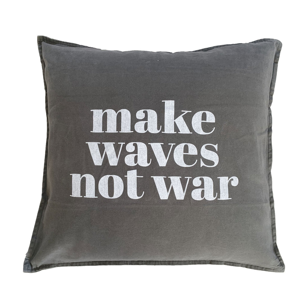 make waves not war | black fade