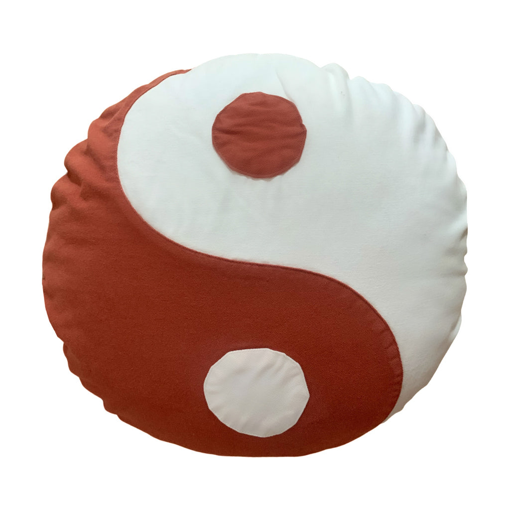 yin yang cushion | clay