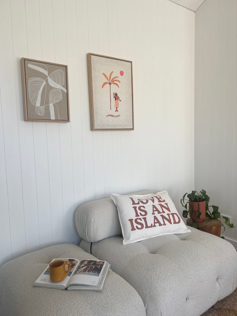 love is an island cushion | salt + clay