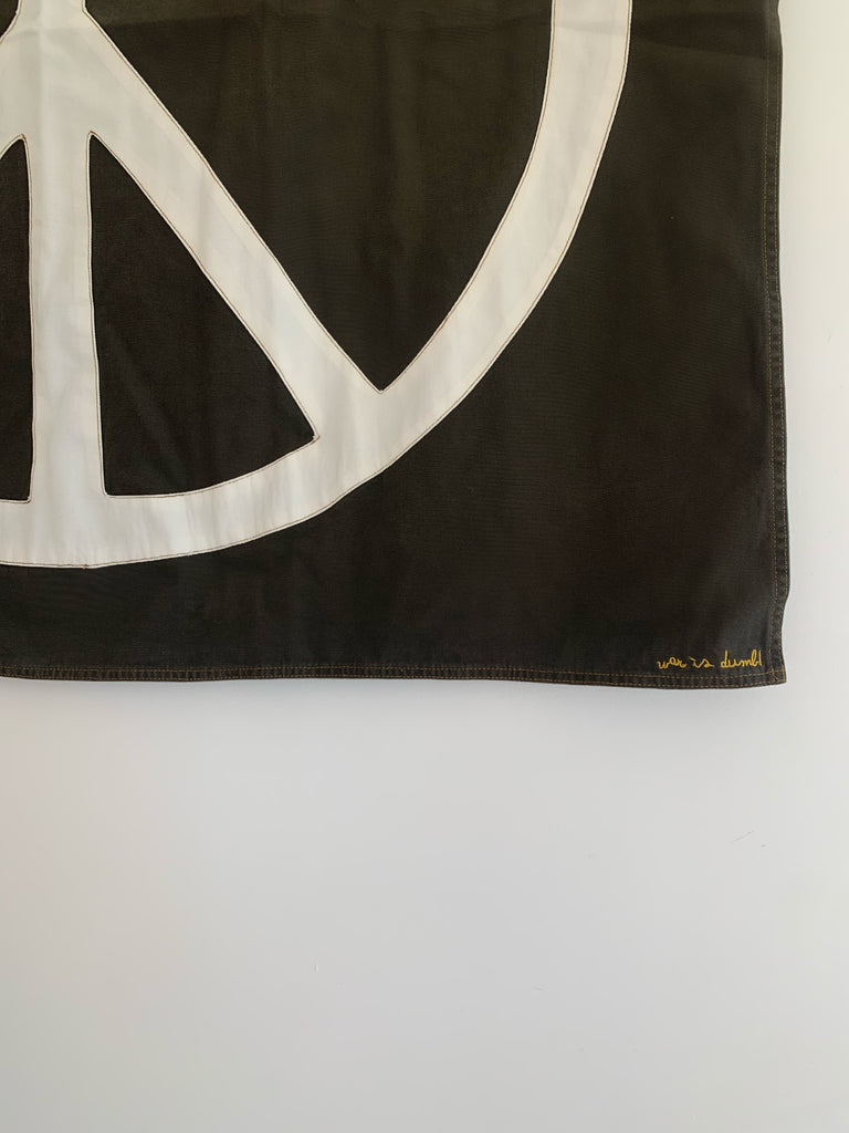 war is dumb! flag | black fade