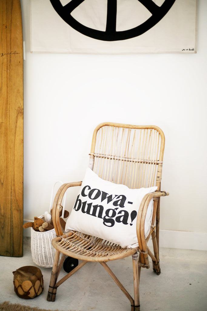 cowabunga heart cushion