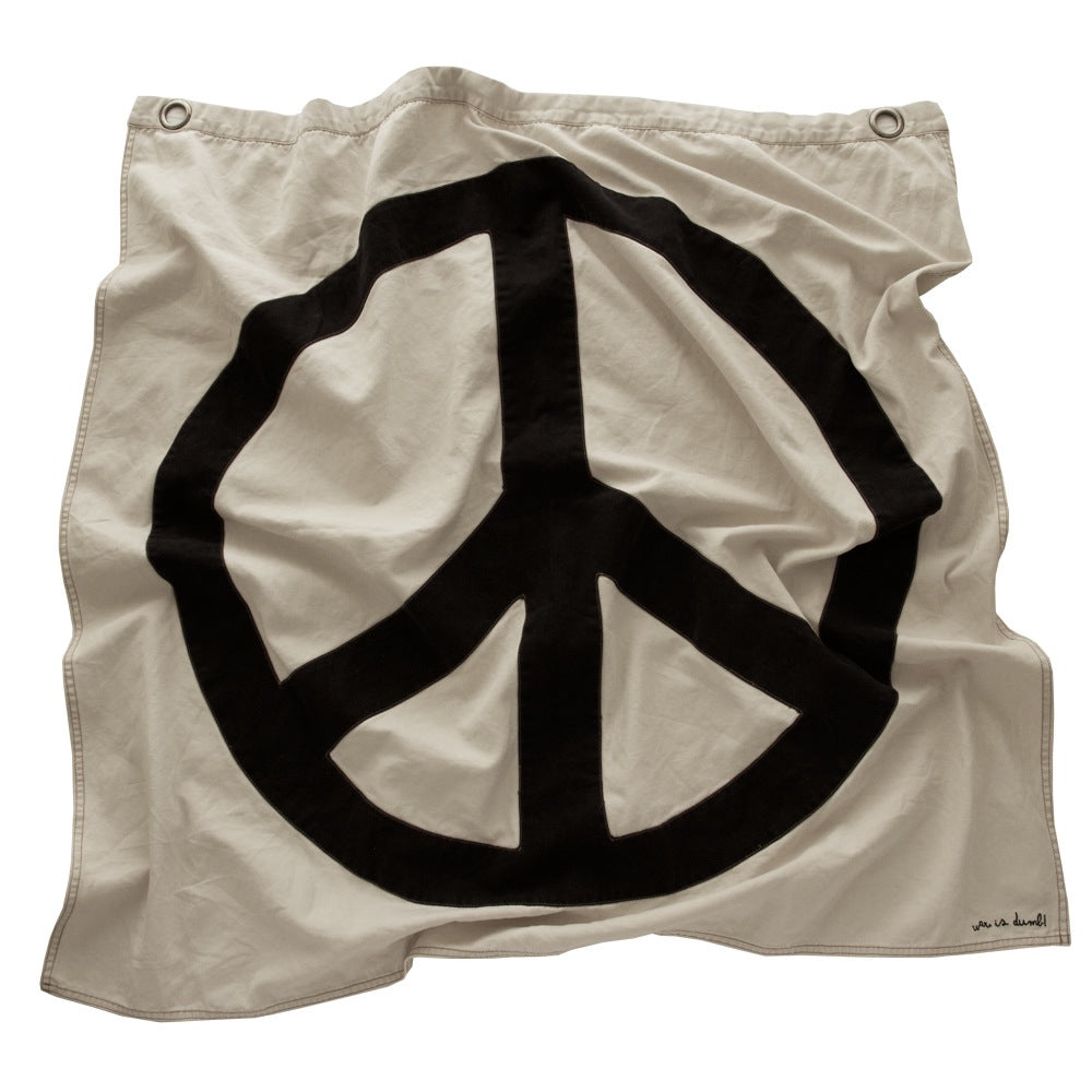 war is dumb! flag | sand