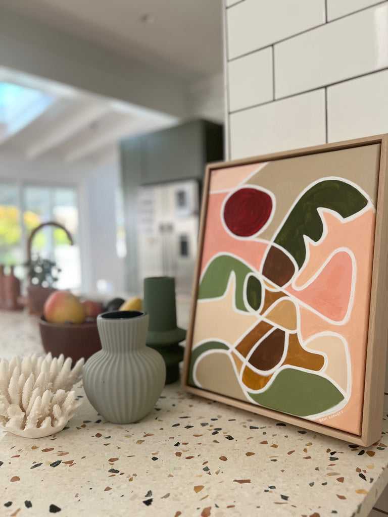 peachy palm | original artwork