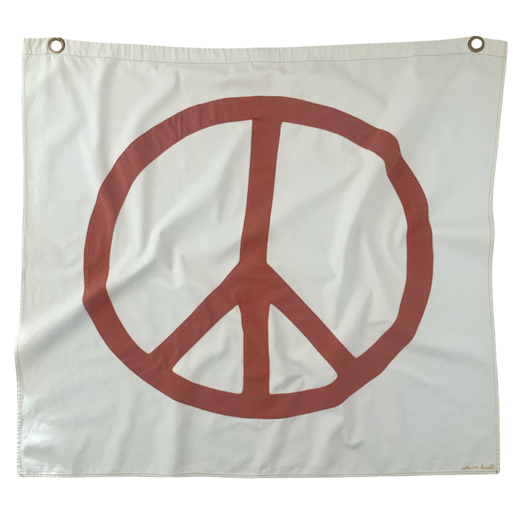 war is dumb! flag | clay