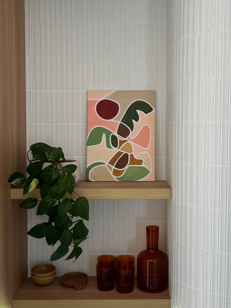 peachy palm | original artwork